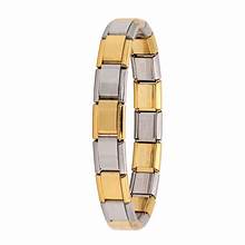 Itanlian Charm Elastic Bracelet Stainless Steel Bangle(Jewelry)