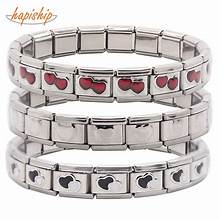 Itanlian Charm Elastic Bracelet Stainless Steel Bangle(Jewelry)